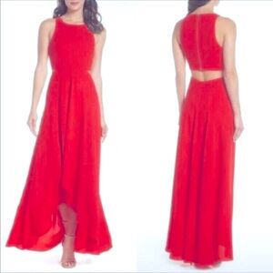 Ali & Jay Elegant High-Low Red Dress (Size Small)